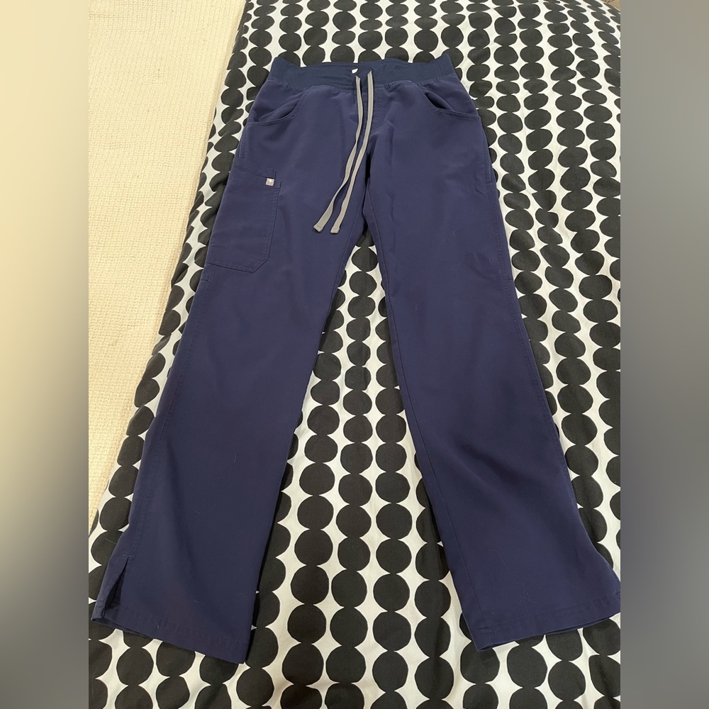 Figs Straight Leg Navy Blue XS Scrub Pants